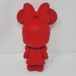 Disney Minnie Mouse 9” Red Silicone Pencil Pouch 3D Soft Rubber Zip Case